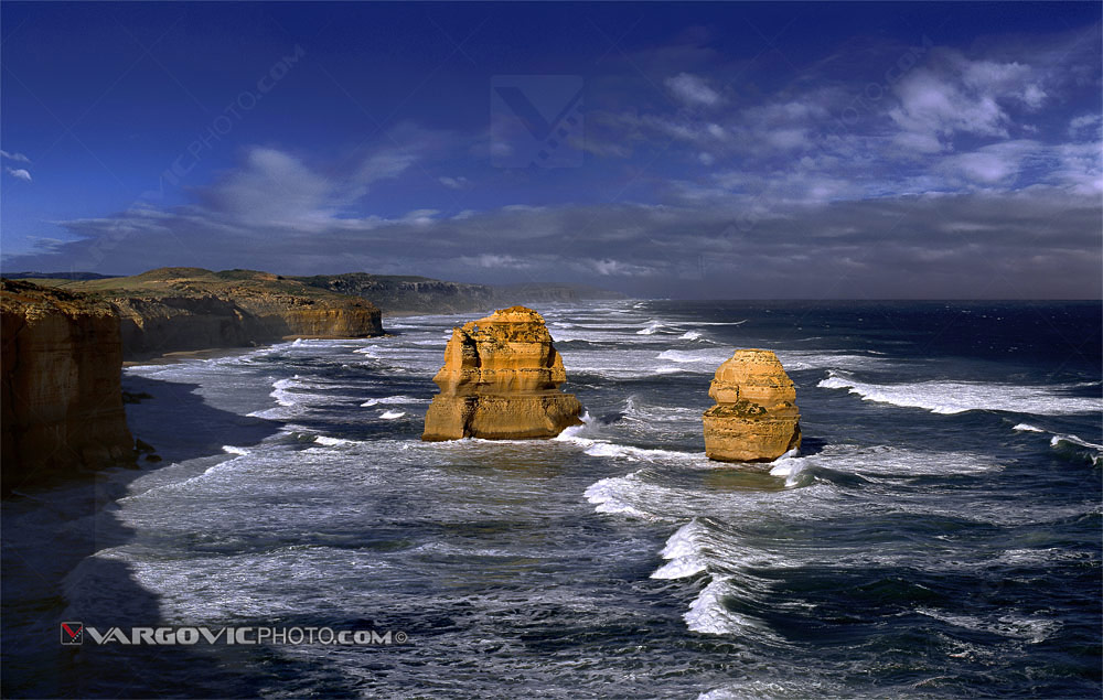 A million oceanic waves under golden Australian sun above southern coastal rocks is something that should be experienced at least once in lifetime