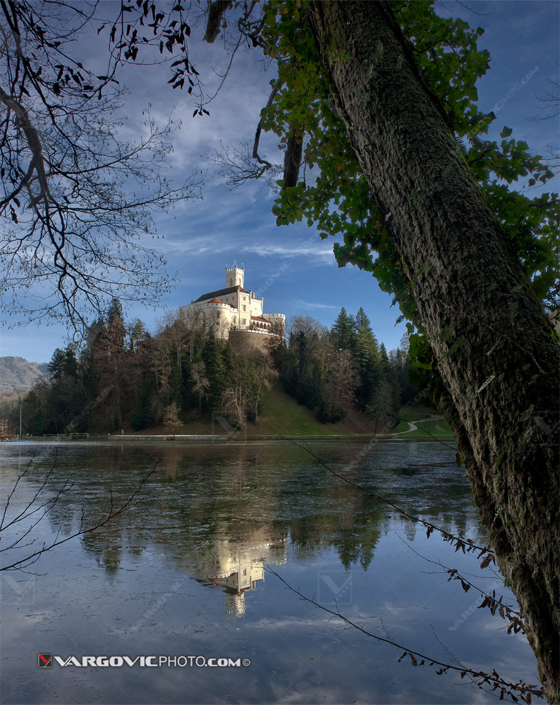 Trakoscan castle in Croatian Zagorje in autumn 2014